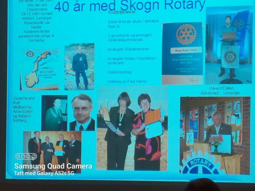 Noen innblikk i Skogn Rotarys aktiviteter